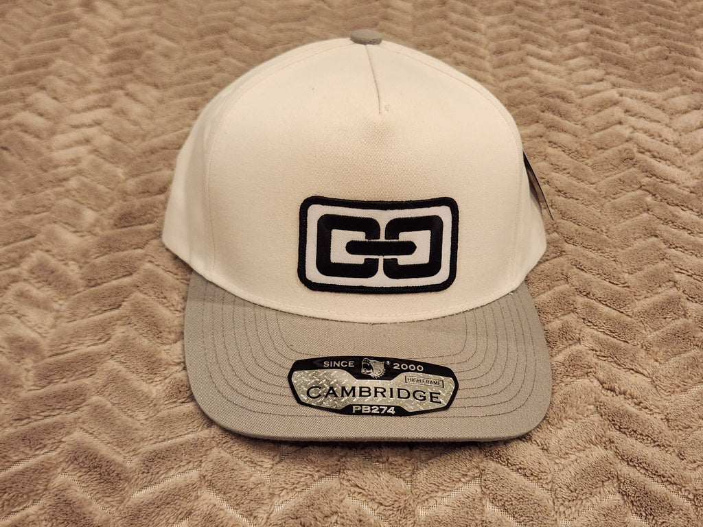 Cambridge PB274 Gray Bill  - Silver Chainlink or Full Logo, or Chainlink Patch