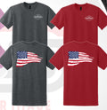 Gildan Short Sleeve Flag Work Shirt - Durable Job Site Workwear