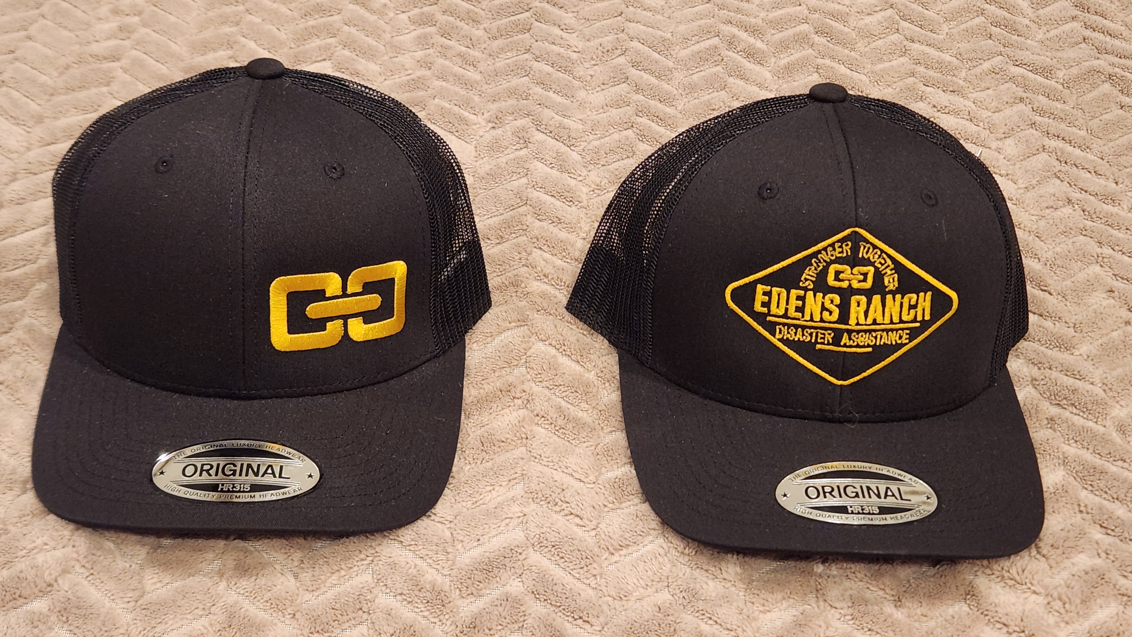 Republic Original HR315 Black - Yellow Gold Chainlink or Full Logo, or Leather Patch