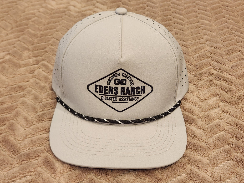 Lonestar Gameday Hydro Light Gray Snapback Black and White Rope, Black Chainlink