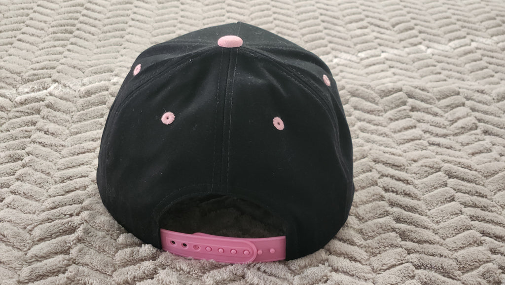 Pink Suede Bill with Chainlink Patch